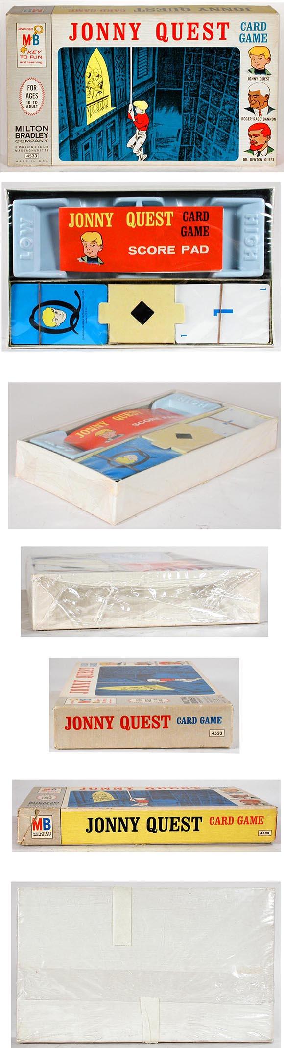 1965 Milton Bradley, Jonny Quest Card Game, Sealed in Original Box